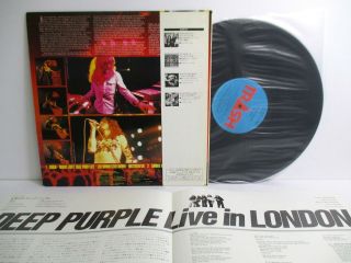 DEEP PURPLE live in london LP Vinyl JAPAN TRIO TRASH AW - 25019 W/ OBI 5