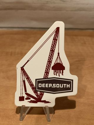 Deep South Crane Lattice Boom Union Hardhat Operating Engineers Sticker