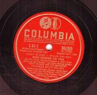 144.  Billie Holiday & Teddy Wilson - Hot Jazz Classics - Columbia C - 61 (4 rec) 2