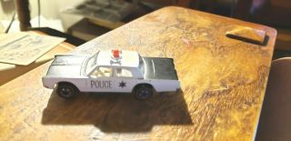 1969 Hot Wheels Custom Police Cruiser White Redline Usa Made