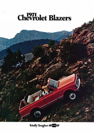 1971 Chevrolet Blazer Full Line Brochure Vintage