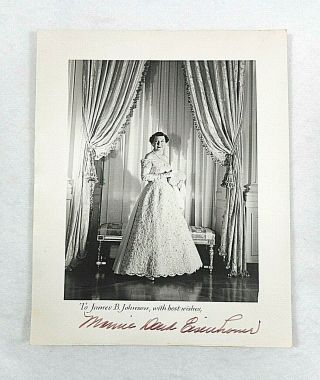 Official Wh Photo Of First Lady Mamie Eisenhower Autographed To Her S S Agent