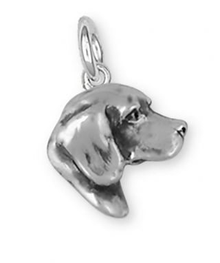 Beagle Dog Charm Jewelry Handmade Sterling Silver Bg17 - C