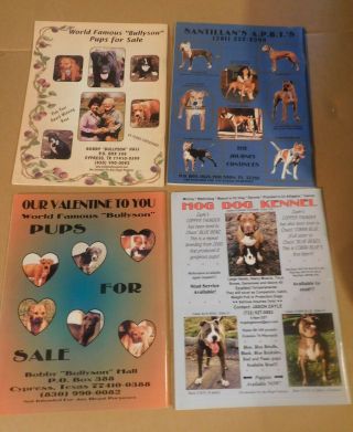 American Pit Bull Terrier Gazette Whole Year 4 Issues 2001 2