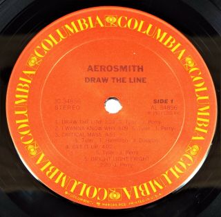 2 Aerosmith LP 1975 Toys In The Attic & 1977 Draw The Line with Inner Sleeve 7