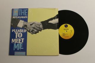 The Replacements Pleased To Meet Me Lp Sire 2557 - 1 Us 1987 Nm - In Shrink 6b
