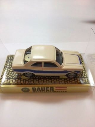 Bauer 0400 - Ford Escort Rs2000 - White/blue Accent - Ho Slot Car