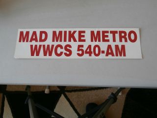 Mad Mike Mega Rear Wwcs 540 Am Bumper Sticker Pittsburgh Collectables
