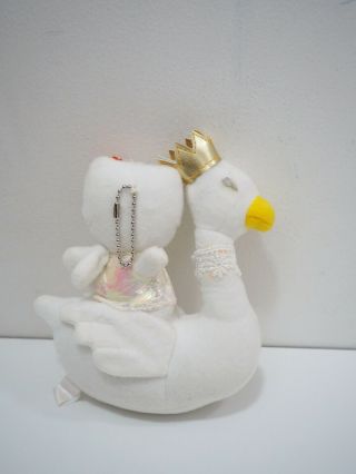 Hello Kitty Sanrio Angel Swan Mascot Keychain Plush Toy Doll Japan 3