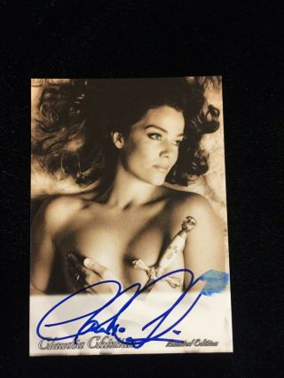 Claudia Christian Babylon 5 Signed Trading Card Autographed Susan Ivanova Photo