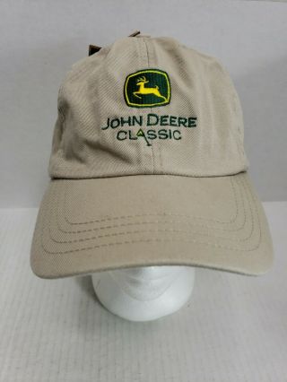 John Deere Classic Golf Tournament Unisex Adult Cap Hat Tan Nwt
