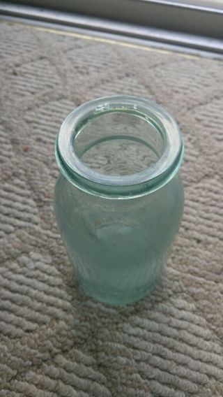 Vintage/Antique Peerless Wide Mouth Mason Type Jar 3 Aqua/Lt.  Green 7