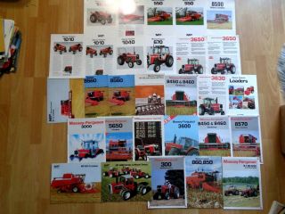 30 Vintage Massey Ferguson Tractor & Combine Brochures Good