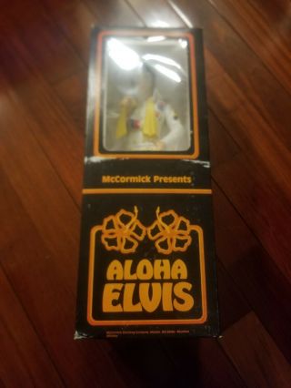 Aloha Elvis Presley Mccormick Bourbon Whiskey Decanter Bottle Plays