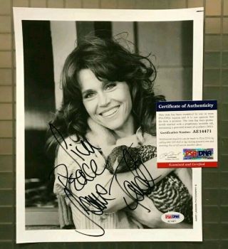 Psa Dna Jane Fonda Signed 8x10 Photo