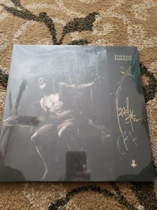 Behemoth Signed " I Loved You At Your Darkest Record 2x12 " Lp Amber Metal