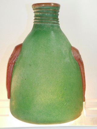 Antique Bottle Persian Camel Saddle Flask Iron Hammer Pontil 1350 