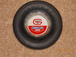 General Tire Ashtray - Ameri Line Usa - Red White And Blue