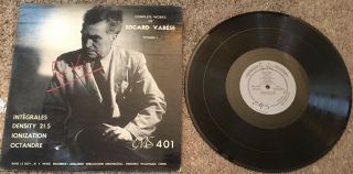 Rare Complete Of Edgard Varese Vol.  1 Avant Garde Ems 401 Vg,