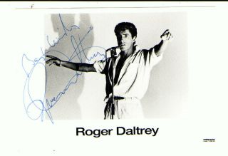 Roger Daltrey The Who Singer And Actor Signed Postcard