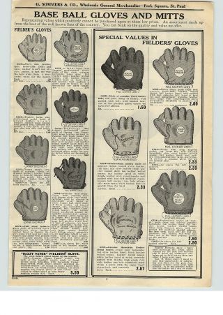 1926 Paper Ad Rawlings Bill Doak Baseball Glove George Sisler Ray Schalk Bat
