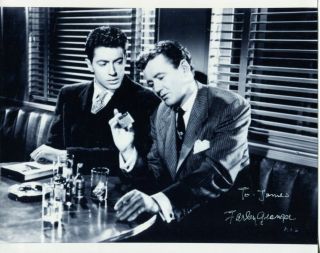 Farley Granger Strangers On A Train Rare Signed Autograph Photo