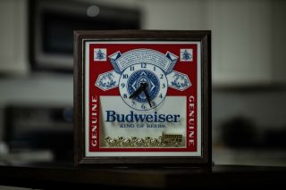 Vintage Budweiser 3d Clydesdale Lighted Advertising Clock