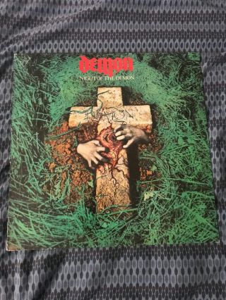 Demon.  Night Of The Demon.  N.  W.  O.  B.  H.  M.  Vinyl L.  P.