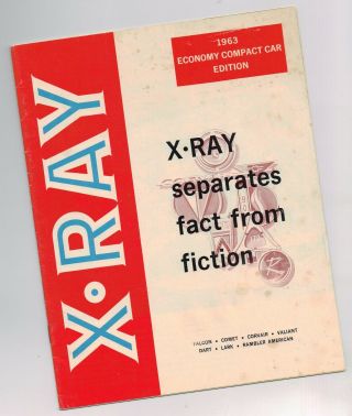 1963 Rambler X - Ray Brochure / Comparison Guide: American Vs.  Corvair,  Falcon,  Lark,