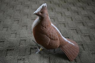 Loon Lake Decoy Standing Grouse W/feet Sculpture Un - Painted Blank Life Size