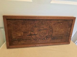 Antique Old Vintage Arm & Hammer Baking Soda Advertising Wood Wooden Sign