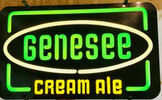 Genesee Cream Ale Sign Beer Sign Lighted