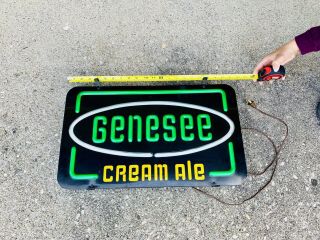 Genesee cream ale sign Beer Sign Lighted 3