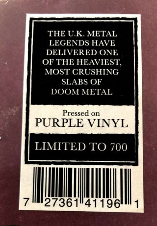 Paradise Lost - Medusa LP On Purple Vinyl Doom Metal Only 700 Made 2