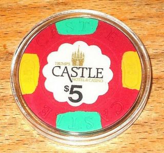 $5.  Trump Castle Casino Chip - Atlantic City,  Jersey