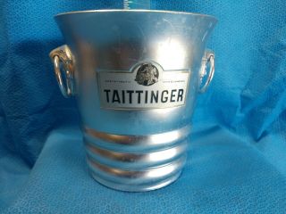Taittinger Champagne Bucket Ice Grape Handles France Vintage
