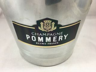 Vintage French Champagne Wine Ice Bucket Aluminium Reims Cooler Pommery