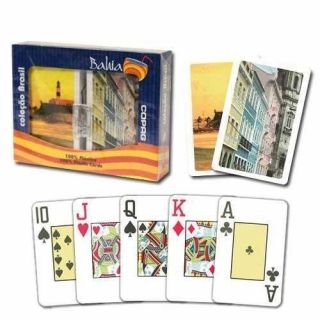 Copag Brazil Bahia Bridge Size Jumbo Index Playing Cards (multicolor)