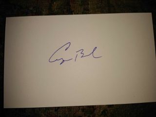 President George Bush 41 Signed 3x5 Index Card