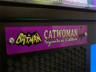Batman 66 Pinball - Catwoman Signature Edition Laser Cut Acrylic Badge - Limited