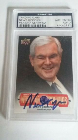 Newt Gingrich Autograph