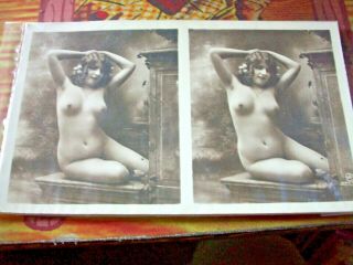 Vintage Mutoscope Stereo Cards Drop Card Machine Victorian Girlie Risque Nude 5