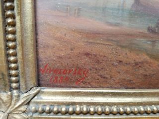 Ivan K.  Aivazovsky Russian Armenian Artist 1889.  Been In My Family For 19 Years. 6