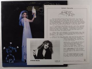 Stevie Nicks Bella Donna Modern Lp Nm/vg,  Promo W/ Press Kit