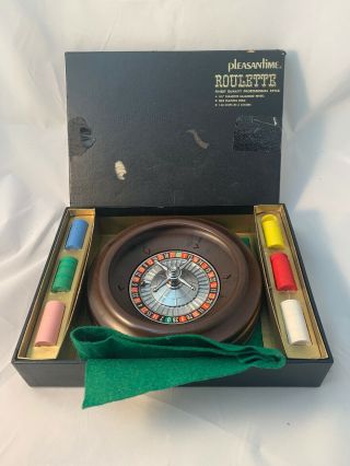 Vintage 8 3/8” Diameter Roulette Wheel,  By Pleasantime