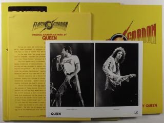Queen Flash Gordon Ost Elektra Lp Nm Promo W/ Press Kit & Insert