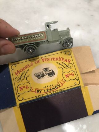 Matchbox Models Of Yesteryear 1916 Aec Y Type Lorry