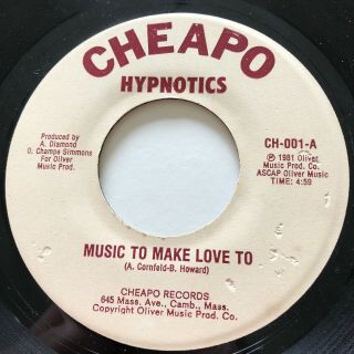 Sweet Soul / Funk Disco Hypnotics Music To Make Love To Cheapo 45 Rare Nm