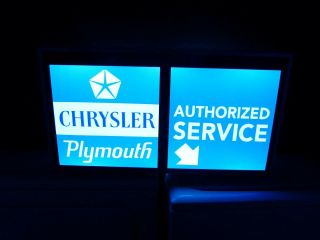 Large Chrysler Plymouth Dealership Service sign Mopar Parts & Service sign Hemi 5