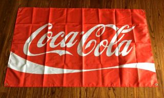 COCA COLA COKE FLAG BANNER CLOTH SIGN POSTER 3 ' X 5 ' 2